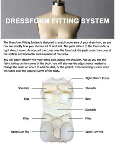 img 4 attached to Enhance Your Dress Forms with the Adult Female Dress Form Padding System (12 Piece Set) - ST-PAD