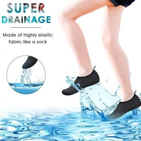 img 3 attached to DigiHero Water Shoes for Women and Men, Quick-Dry Aqua Socks for Swimming, Beach, Surfing, Yoga, and Outdoor Exercises