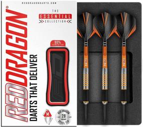 img 4 attached to 🎯 High-Quality RED DRAGON Amberjack Tungsten Steel Tip Darts Set – 24g, 26g, 28g or 30g – With Flights and Stems