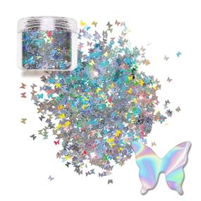 img 3 attached to Laza Butterfly Glitter Sparkle Paillettes