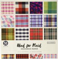 📄 12-inch designer paper: modern plaid patterns (styles may vary) logo