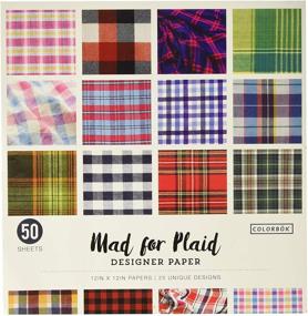 img 2 attached to 📄 12-inch Designer Paper: Modern Plaid Patterns (Styles may vary)