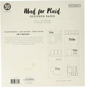 img 1 attached to 📄 12-inch Designer Paper: Modern Plaid Patterns (Styles may vary)