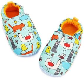 img 4 attached to COSANKIM Slipper Sneaker Moccasins for Toddler Boys' - Shoes in Slippers