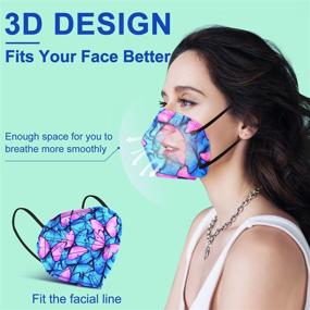 img 3 attached to 🌿 Nature-Inspired KN95 Face Mask: 5-Ply Breathable Safety Mask for Men & Women, Protection Against PM2.5