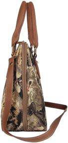 img 2 attached to Animal Design Signare Tapestry Handbag: Satchel, Shoulder Bag, Crossbody Bag & Purse for Women