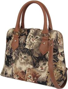 img 3 attached to Animal Design Signare Tapestry Handbag: Satchel, Shoulder Bag, Crossbody Bag & Purse for Women