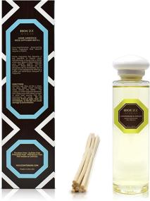 img 2 attached to 🍋 HOUZZ Interior Lemongrass & Ginger Reed Diffuser Refill Oil – Reed Sticks Included – Lemongrass, Eucalyptus, Ginger, Thyme, Cedarwood & Sage – Sulfate-Free, Paraben-Free, All Natural – Made in The USA