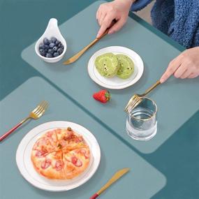 img 2 attached to 🍽️ Durable, Washable Plastic Placemats for a Resilient Kitchen Experience