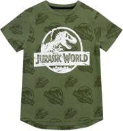 jurassic world boys t shirt green logo