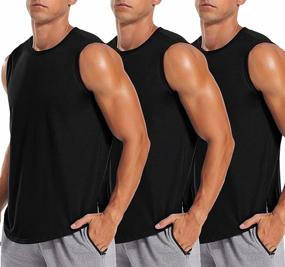 img 4 attached to 💪 LecGee Sleeveless Shirts for Bodybuilding Workouts
