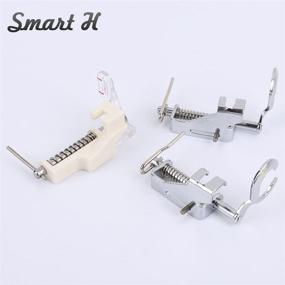 img 1 attached to 🪡 3pcs Large Metal Darning/Free Motion Sewing Machine Presser Foot Set for Low Shank Brother Singer Babylock Janome and More - Includes Close Toe, Open Toe, and Quilting Foot