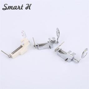 img 2 attached to 🪡 3pcs Large Metal Darning/Free Motion Sewing Machine Presser Foot Set for Low Shank Brother Singer Babylock Janome and More - Includes Close Toe, Open Toe, and Quilting Foot