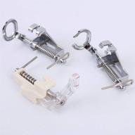 🪡 3pcs large metal darning/free motion sewing machine presser foot set for low shank brother singer babylock janome and more - includes close toe, open toe, and quilting foot logo