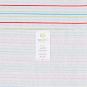 img 3 attached to Organic Cotton Flannel Receiving Blanket Set for Babies - Pack of 4 by Spasilk