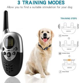 img 3 attached to 🐶 NACRL Dog Training Collar: Rechargeable Remote-Controlled Waterproof Collar with LED Light - Vibration, Shock, Beep Modes, Up to 1000yd Range