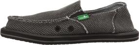 img 2 attached to 👞 Stylish Black Sanuk Vagabond Loafer Little Boys' Shoes for Instant Comfort