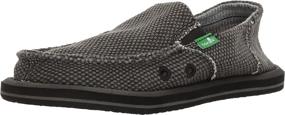 img 3 attached to 👞 Stylish Black Sanuk Vagabond Loafer Little Boys' Shoes for Instant Comfort