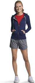 img 1 attached to 🧥 Performance Full Zip Cotton Jacket for Women by Russell Athletic
