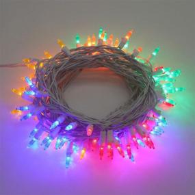 img 3 attached to 🎄 Philips 100 LED Multicolor Faceted Mini Christmas Lights on White Wire - UL Listed for Indoor/Outdoor Use - 35.33' Total Length with 4" Bulb Spacing - Ideal String Lights for Christmas Tree Decorating