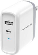 🔌 powerlot usb c charger: 68w 2-port gan pd & qc dual usb c wall charger for macbook pro, ipad, iphone 11/pro/max, galaxy s9 s10, note 10/9, usb c laptops, nintendo switch - fast 60w usb-c power adapter logo