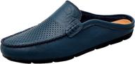 👞 breathable leather men's shoes and loafers: go tour slippers for ultimate comfort and style logo