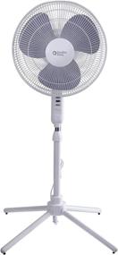 img 4 attached to 🌀 Ultimate Comfort Zone PTRHBCLCZST161BTE Pedestal Fan - White: Ideal for a Cool and Relaxing Atmosphere