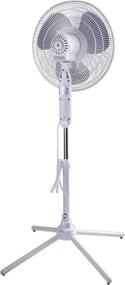 img 3 attached to 🌀 Ultimate Comfort Zone PTRHBCLCZST161BTE Pedestal Fan - White: Ideal for a Cool and Relaxing Atmosphere