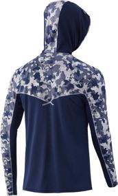 img 2 attached to 🎣 HUK Men's Icon X Camo Hoodie: The Ultimate UPF 50+ Long-Sleeve Fishing Shirt