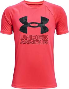 img 2 attached to 👕 Under Armour Boys' Tech Hybrid Printed Fill T-Shirt – Stylish Short-Sleeve Performance Wear for Active Kids