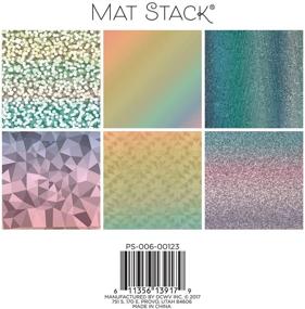 img 1 attached to ✨ DCWVE DCWV Specialty Stack-6 x 6-Single-Sided Holographic Foil-18 Seat PS-006-00123, 6x6: Glittering Holographic Foil with Stunning Vibrancy for Crafting Projects