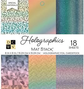 img 2 attached to ✨ DCWVE DCWV Specialty Stack-6 x 6-Single-Sided Holographic Foil-18 Seat PS-006-00123, 6x6: Glittering Holographic Foil with Stunning Vibrancy for Crafting Projects