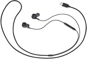 img 1 attached to 🎧 Stereo Earphones Compatible with Samsung Galaxy Note 10, Note 10+, S10, S9 Plus – Braided Cable with Mic and Volume Remote – Type-C Connector for Enhanced Performance in Audio