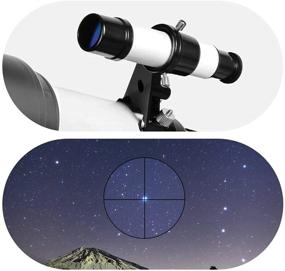 img 1 attached to 🌌 Adult Telescope for Astronomy Travel, Portable Refractor Telescope with Carry Bag, 70mm Aperture, 400mm Focal Length, Ideal Gift for Kids