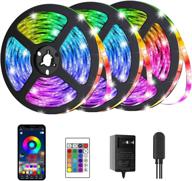 39.3ft wifi connect waterproof smart rgb led strip lights by arzerlize - music sync color changing rope tape lights for bedroom, party, indoor, outdoor - app control with remote логотип