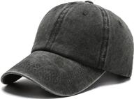 🧢 fgss men's bear print adjustable cotton strapback dad hat baseball cap: ultimate style and comfort logo