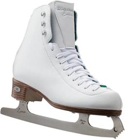 img 3 attached to ⛸️ Riedell Skates - 19 Emerald Jr. - High-Quality Youth Recreational Figure Ice Skates for Girls with Durable Luna Blade