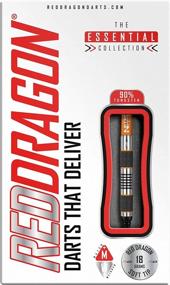 img 1 attached to 🐉 High Quality RED DRAGON Amberjack Soft Tip Darts Set: 18g Tungsten Steel with Flights and Stems