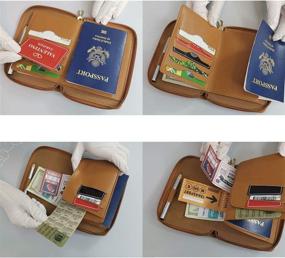 img 2 attached to Passport Wallets Organizer LaRolls Leather Travel Accessories