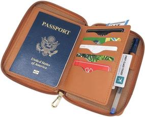 img 3 attached to Passport Wallets Organizer LaRolls Leather Travel Accessories