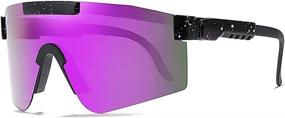 img 3 attached to 🕶️ Polarized Sports Sunglasses: Top-rated UV400 Eyewear for Cycling, Running, Fishing & More!