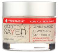 organic lavender almond face scrub by kimberly sayer - 2 ounce logo