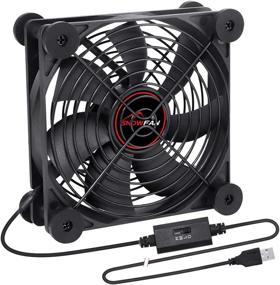 img 4 attached to 🌀 Snowfan U01 Silent 120mm USB Fan | Portable 5V Cooling Fan for Receiver, DVR, Playstation, Xbox, Computer Cabinet | 3 Adjustable Wind Speeds (12025)