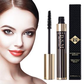 img 4 attached to 💧 Nature Thick & Lengthening Mascara - Double Extension, Waterproof, Long Lasting, Flake Free, Smudge-proof, Clump-free, Black Mascara 0.35 fl oz