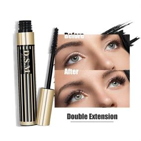 img 3 attached to 💧 Nature Thick & Lengthening Mascara - Double Extension, Waterproof, Long Lasting, Flake Free, Smudge-proof, Clump-free, Black Mascara 0.35 fl oz