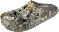 ultimate comfort and style: men's camouflage realtree clog slip-on shoes logo