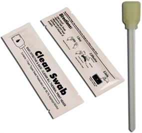 img 1 attached to 🧼 Cleanroom Foam Swabs 5.11" with 99.7% IPA Cleaning Solution - Thermal Transfer Head Cleaning Kit - Tape Head Cleaner Pack of 25pcs CK-IPA707