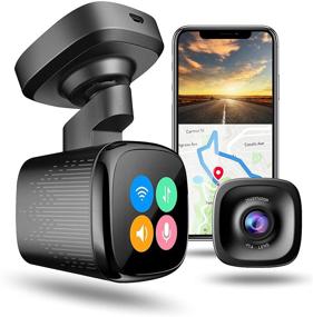 img 4 attached to JOMISE K7 Dash Cam for Cars: 2.5K Smart Driving Recorder with WiFi, GPS, and Advanced Safety Features