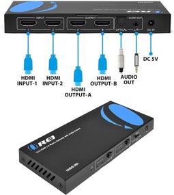 img 3 attached to 📺 OREI HD-202 2x2 HDMI 1.4V Матричный коммутатор/разветвитель: Пульт дистанционного управления, PIP, MHL, 3D, 1080p, 4K x 2K