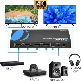 img 2 attached to 📺 OREI HD-202 2x2 HDMI 1.4V Матричный коммутатор/разветвитель: Пульт дистанционного управления, PIP, MHL, 3D, 1080p, 4K x 2K